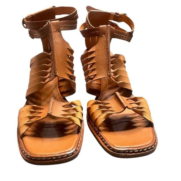 ULLA JOHNSON Meerkat Madeira Twisted Contrast High Heel Sandals EU 38 / US 8 - Picture 7 of 14